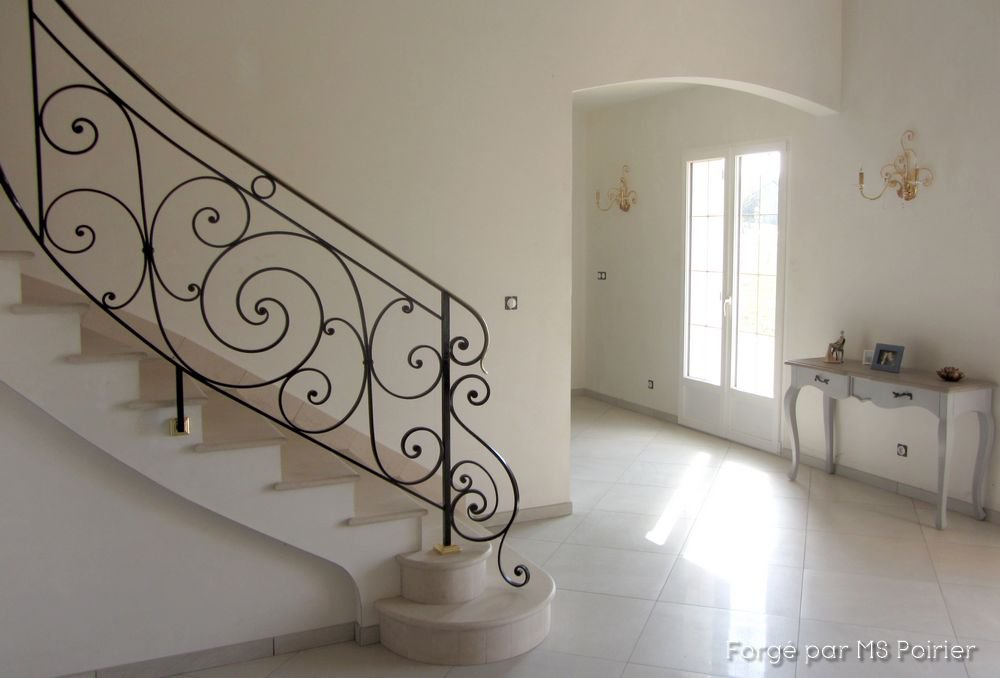 Départ de rampe d'escalier Charles VIII