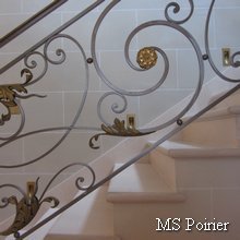 modèle de rampe d'escalier traditionnelle