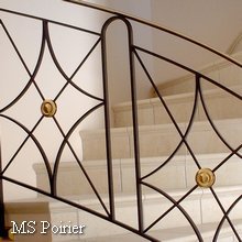 modèle de rampe d'escalier de style colonial